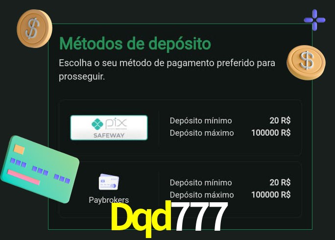 O cassino Dqd777 oferece uma grande variedade de métodos de pagamento